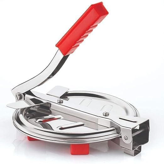 Alpenika Stainless Steel Puri Maker New Press Machine for Home and Kitchen for Making Papad khakhra poori roti and Many More Manual Hand Press with Handle (ROTI/PURI MAKER) 3