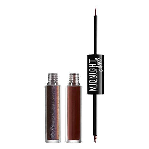 NYX PROFESSIONAL MAKEUP Midnight Chaos Dual-Ended Eyeliner, Liquid Eyeliner, Rust/Midnight Rouge 2
