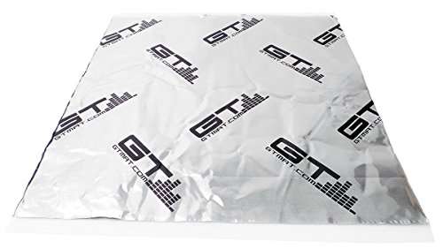 GTMat 10 sqft Logo Onyx (12" x 12" Sheets) 70mil Butyl Truck Audio Car Sound Deadener 3