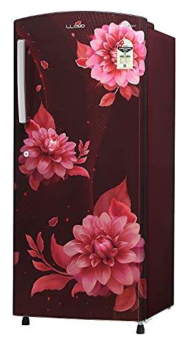 Lloyd Llyod Havells 200 L 2 Star Direct Cool Standard Single Door Refrigerator (Gldc212Sbwt2Pb, Begonia Wine) 6