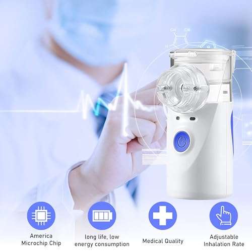 Portable Nebulizer for Adults and Children, Handheld mesh Nebulizer for Respiratory Problems 6