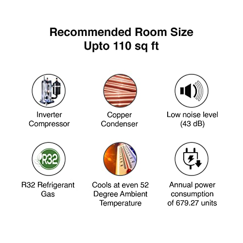 Voltas 1 Ton 4 Star Inverter Split AC (Copper SAC_124V_DZX White) 2