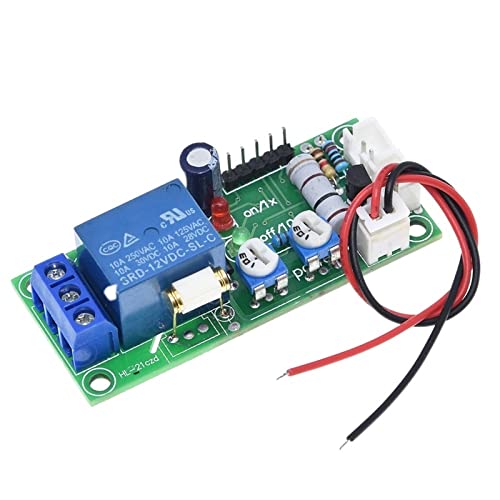PIKIS 1PCS Vibration Module/Vibration Sensors Relay Switch Sensitivity and The Time Delay Adjustable (D2A1) 12V 4