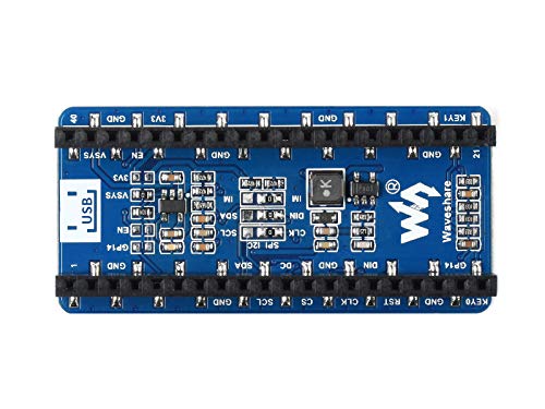 TOP1 1.3 Inch Raspberry Pi Pico OLED Display Module 64×128 Pixels I2C/SPI Communication Built-in SH1107 Driver Chip Black/White 5