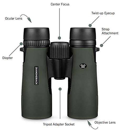 Vortex Optics Diamondback Roof Prism Binoculars 10x42 5