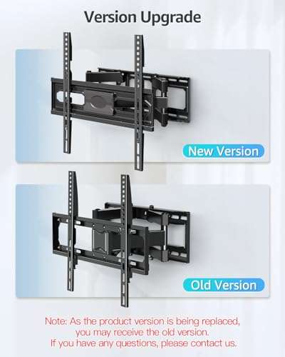MOUNTUP TV Wall Mount for 26-65 Inch Flat Curved LED LCD Screen TVs Full Motion TV Mount, Tilt Swivel Extension Wall Mount TV Bracket with Dual Articulating Arms, Max VESA 400x400mm, Holds up to 88lbs 2