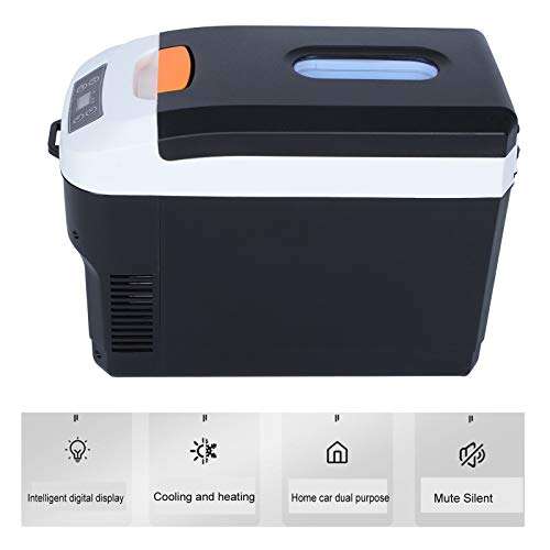 Mini Refrigerator, Practical Car Refrigerator, Digital Display Dual-Use Intelligent Portable for Home Office Car(Pink) 2