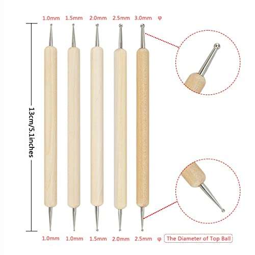 200 Sheets Transfer Tracing Paper Carbon Graphite Paper and 5 Pcs Embossing Styluses Stylus Dotting Tools, Metal, Glass, Carving, DIY Wood Burning Transfer Craft 3