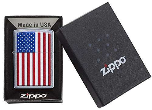 Zippo Patriotic Street Chrome Pocket Lighter 5