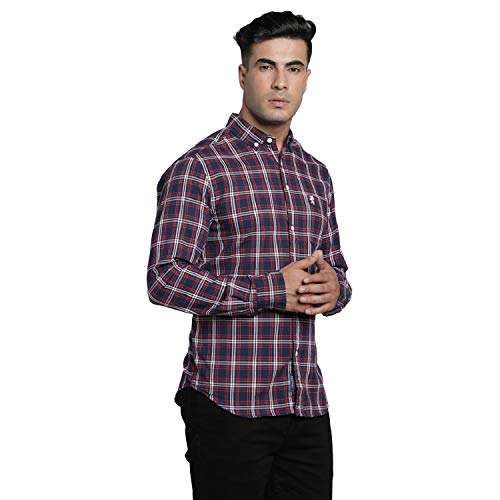 Red Tape Men's Checkered Regular Fit Shirt (RFS0168A_Red M) 3