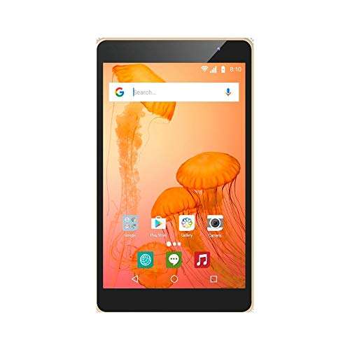 Hyundai KoralTab 8W2, 8" Android Tablet, 2GB RAM, 16GB Storage, Quad-Core Processor, 8” IPS Display, Android 9.0 Pie, Dual Camera, WiFi, Gold Metal 2