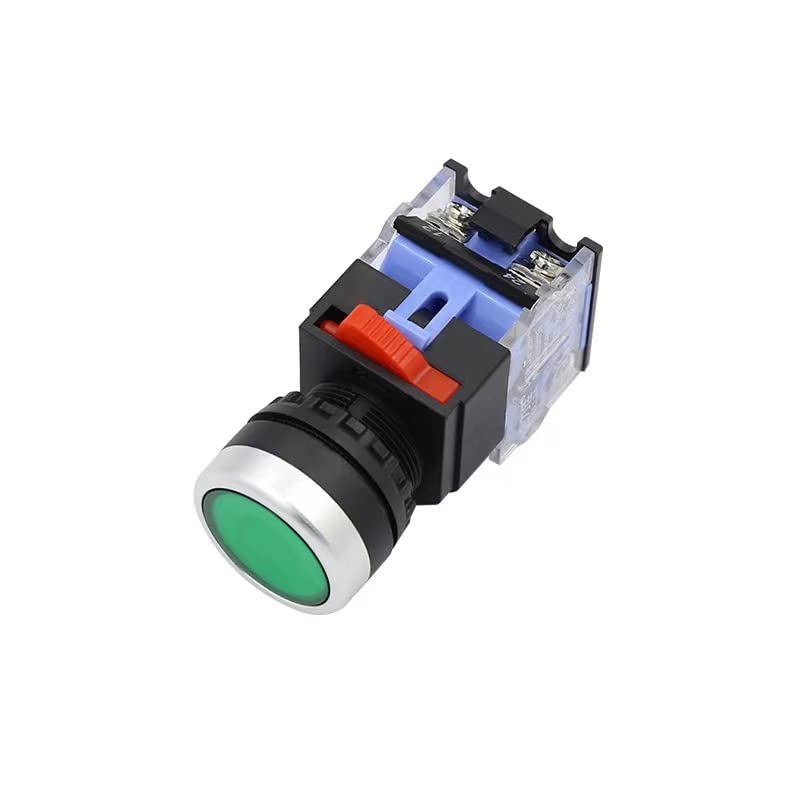 22mm Emergency Stop Button and Green Momentary Push Button Combo, Mushroom Head E-Stop Switch for Industrial Automation & Control Panels 3