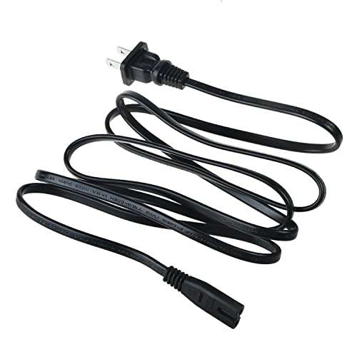 NTQinParts Replacement 5FT 2Prong AC Power Cord Cable for ELAC SUB1225 350 Watt 12" Powered Subwoofer 4