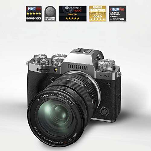 Fujifilm X-T4 26 MP Mirrorless Camera Body with XF16-80mm Lens (X-Trans CMOS4 Sensor, EVF, Face/Eye AF, IBIS, LCD Touchscreen, 4K/60P & FHD/240P Video, Film Simulations, Weather Resistance) - Silver 3