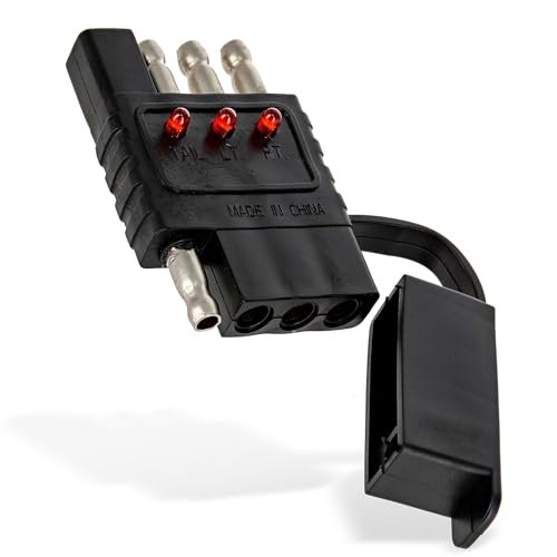 ABN Trailer Light Tester 4 Pin Trailer Plug Adapter - LED 4 Way Trailer Brake Light Tester for Inline Circuits 1