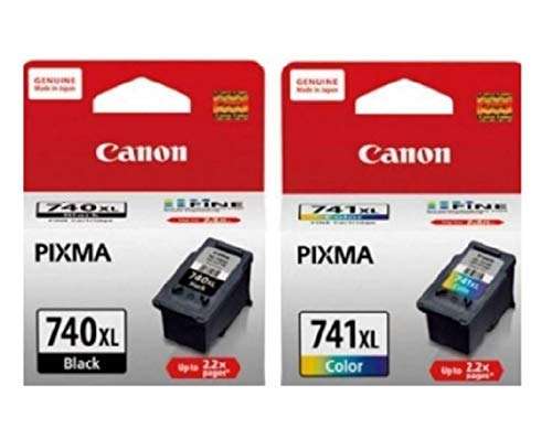 Canon Combo 740 XL & 741 XL Ink Cartridge [Set of 2 Cartridge] (Pg 740XL & Cl 741XL) Black & Color 1