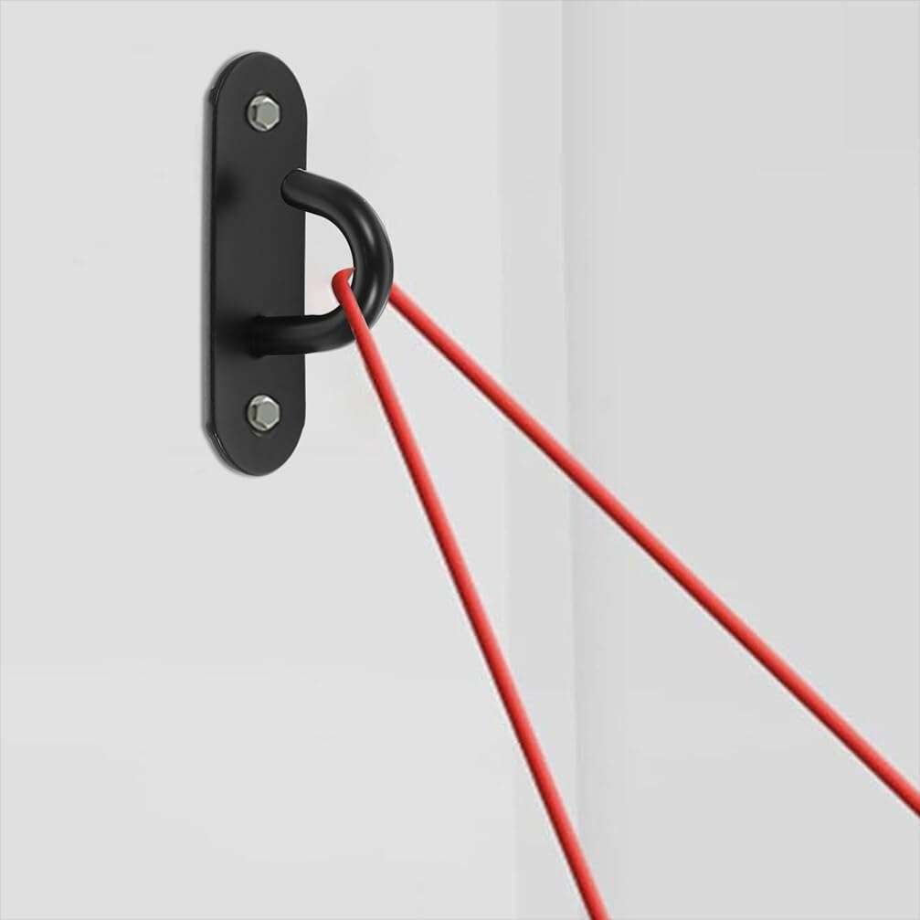 Yardwe Ceiling Hook Heavy Duty Resistance Band Wall Anchors - 2pcs Heavy Duty Workout Wall Mount Hooks Ceiling Mounted Hook Exercise Station Swing Hangers for Physical Exercise Home Gym 5