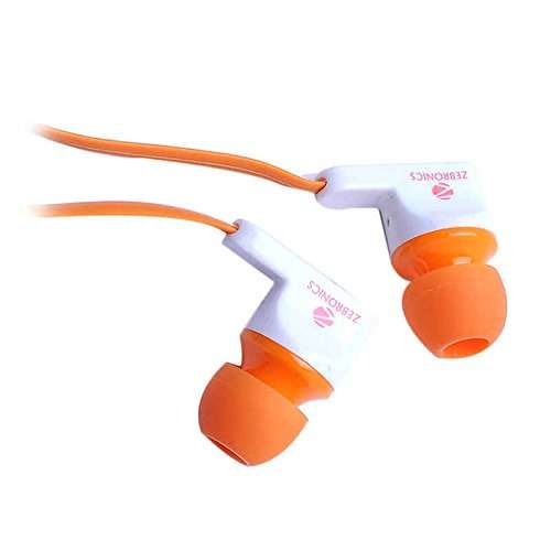 Zebronics ZEB-EM950 Earphone with Mic (Orange) 2