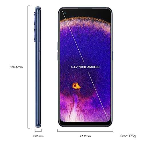 OPPO Find X5 Lite Dual-SIM 256GB ROM + 8GB RAM (GSM Only | No CDMA) Factory Unlocked 5G Smartphone (Starlight Black) - International Version 2