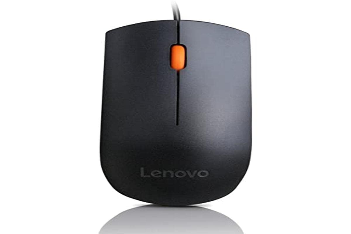 Lenovo Casual Laptop Backpack B210 15.6-inch(39.6cm) && 300 Wired Plug & Play USB Mouse, High Resolution 1600 DPI Optical Sensor, 3-Button Design with clickable Scroll Wheel 6