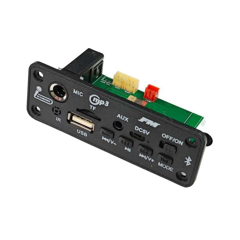 ERH India 5V Module Card Decoder Board with Amplifier – DIY Bluetooth Speaker FM USB AUX Card MP3 Player Kit with Remote 4
