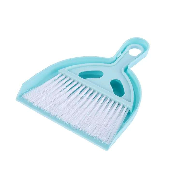 PURCHASE ZONE Mini Broom Dustpan & Brush Set Easy Cleaning Office Car Tidy Home Kitchen Tabletop Versatile Small Broom and Dustpan Set for Car, Desktop, Home, Kitchen (Multicolor Pack of 1) 3