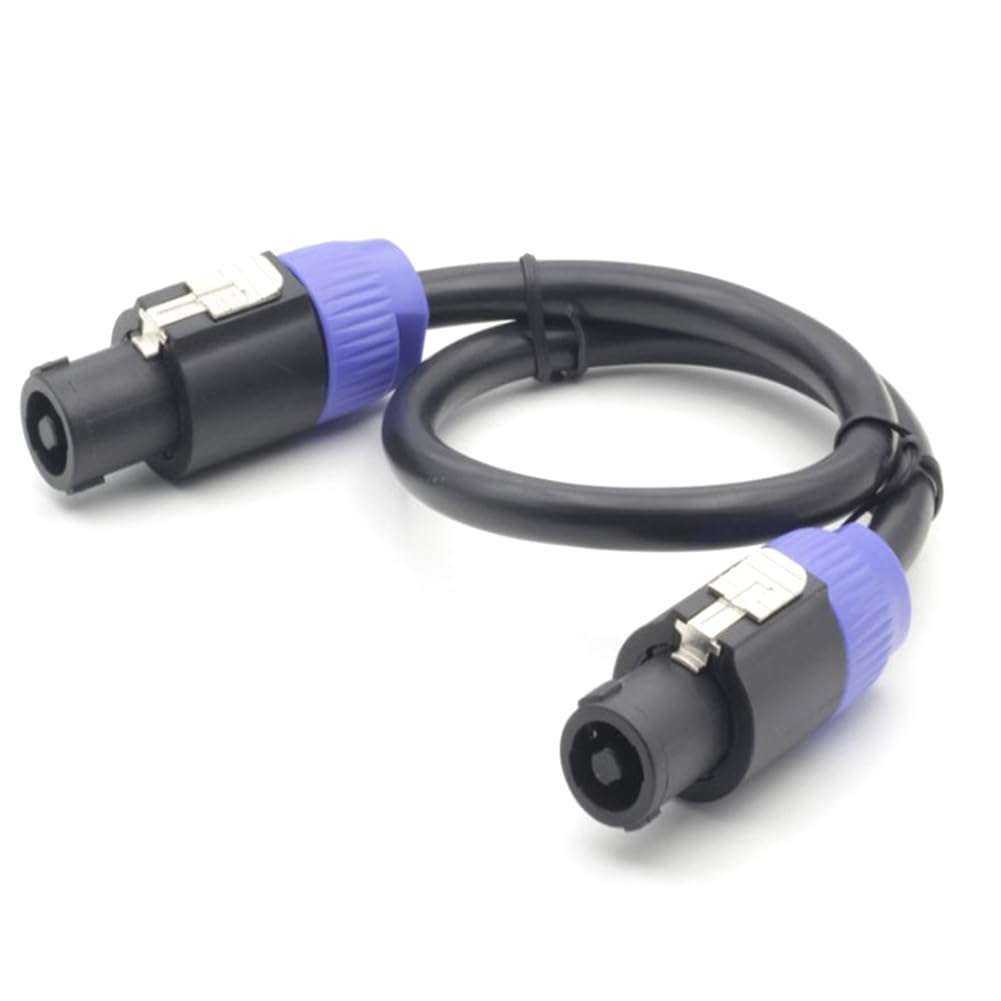Bloepum Cable Power Cable Speaker Cable Male to Male Audio Cable Lighting Accessories for Stage Wedding DJ Disco 150cm 4