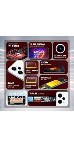 POCO F5 5G (Snowstorm White, 256 GB) (8 GB RAM) 4