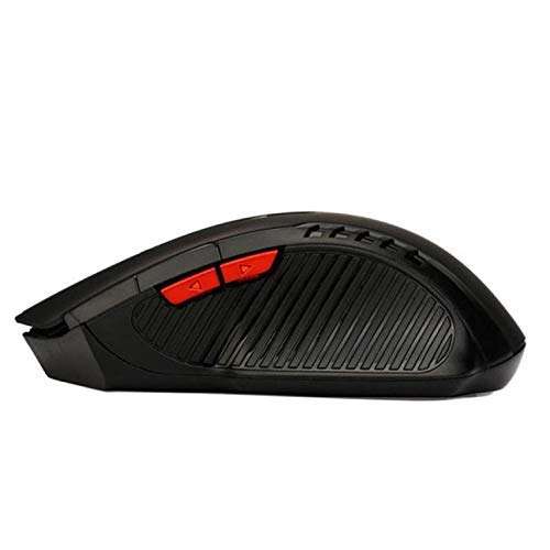 2.4GHz Wireless Optical Mouse Game Mice with USB Receiver Mause for PC Office Laptops (Black) 5