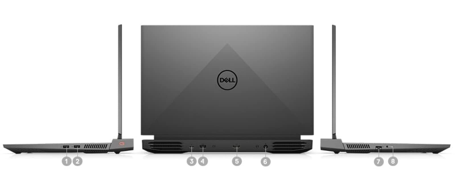 Dell G15 5511 Laptop | 15.6" 1920x1080 FHD 360Hz | Core i7-11800H - 512GB SSD Hard Drive - 16GB RAM - Nvidia GeForce RTX 3050 Ti | 8 cores @ 4.6 GHz - 4GB GDDR6 Win 10 Home Black 3