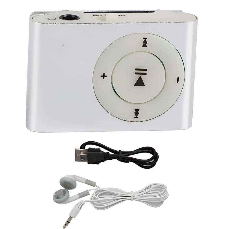 Drumstone ( LIMITED STOCK with 15 YEARS WARRANTY ) Mini Pocket MP3 Music Player with Earphones, Lossless Sound Sports Back Clip MP3 Player, Expandable Storage, Long Battery Life-Silver 5