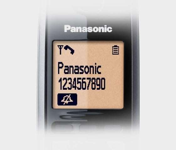 Panasonic Single Line Digital Cordless Telephone, Black 4