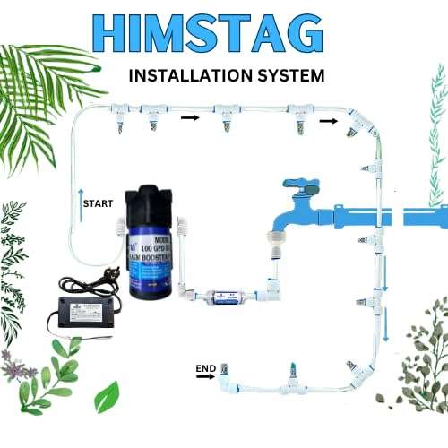 Mist Cooling Fogger kit with 25meter 10nozzeL Motor for Home/Mist Cooling System for Home Dairy Farm 100 L Hose-end Sprayer 3