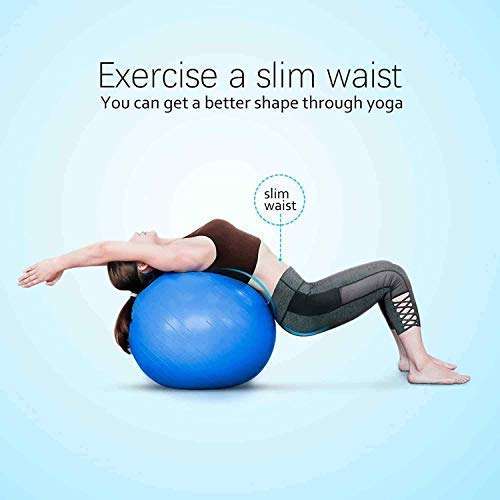 Istore Home Gym Exercise Ball, Non-Slip Anti-Burst Yoga Fitness Ball, Balance Stability Ball For Home & Gym 5