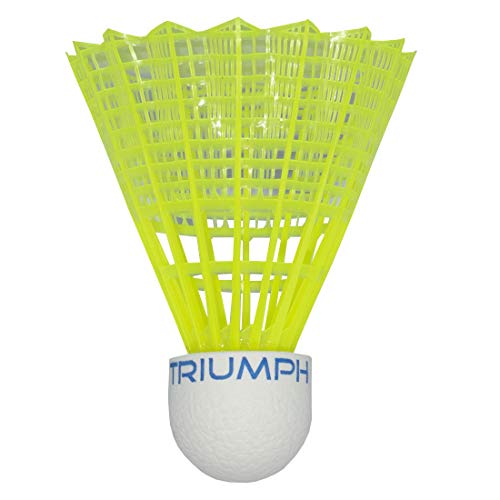 TRIUMPH Badminton Racquet, TRIUMPH Passion Badminton Racket Set- 2 Pc Badminton Racket with 6 Pc TRIUMPH CHAMPION-350 Nylon Shuttlecock and Full Racket Cover to Carry Both Rackets, Perfect for Adults 6