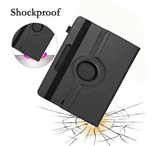 TGK Rotating Cover for IBALL Slide 3G 1026-Q18 (10.1 inch) Tablet - Black 360 Degree Universal 3 Camera Hole Leather Stand Case 6