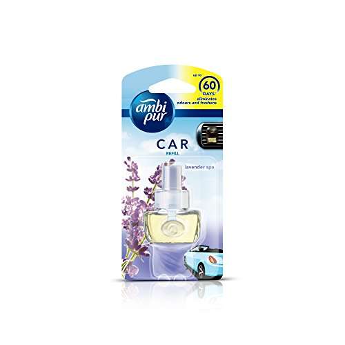 Ambi Pur Car Air Freshener Refill, Aerosol,Lavender Spa, 7. 5 Ml, Pack of 1 1