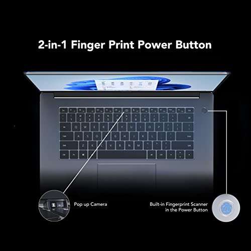 HONOR MagicBook 15, AMD Ryzen 5 5500U 15.6-inch (39.62 cm) FHD IPS Anti-Glare Thin and Light Laptop (8GB/256GB PCIe SSD/Windows 11/ Metal Body/Fingerprint Login/1.54Kg), Gray, BohrM-WDQ9CHNE 3