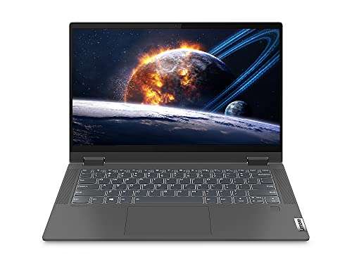 Lenovo IdeaPad Flex 5i 14" 2-in-1 Touchscreen Laptop Bundle with Intel Core i5-1135G7 Quad-Core 4.20GHZ, 8GB DDR4, 256GB NVMe SSD, Intel Iris Xe Graphics, IPS, Dark Gray, Win 10 Home and Laptop Bag 6