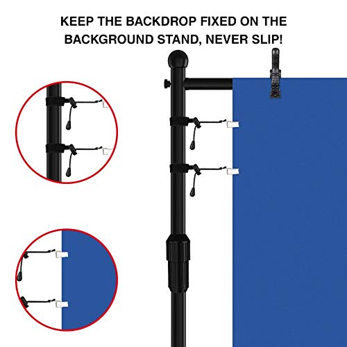 TBGFPO 10 x 8 ft Adjustable Background Stand Kit, Portable Photography Trade Show Photo Booth Background for Parties with Carrying Bag 4