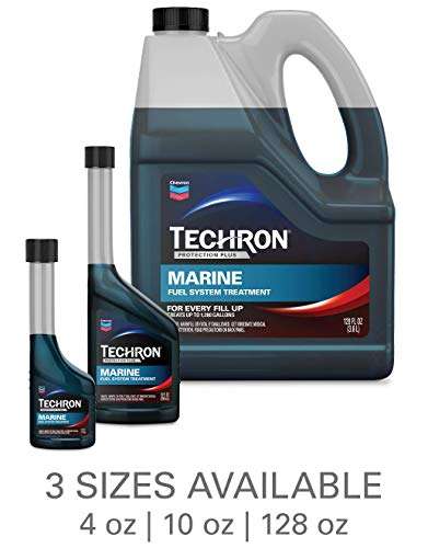 Chevron Techron Protection Plus Powersports and Small Engine Fuel System Treatment Counter Display, 4oz, Pack of 12 4