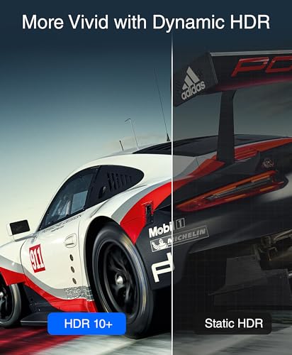 BlueRigger 8K DisplayPort (DP to DP) Cable - 6 feet - (up to 32.4 Gbit/s, UHD with 8 K / 60 Hz or 4 K / 120 Hz, Supports HBR3, DSC 1.2, HDR 10, Lockable Connector, Black) Series 3