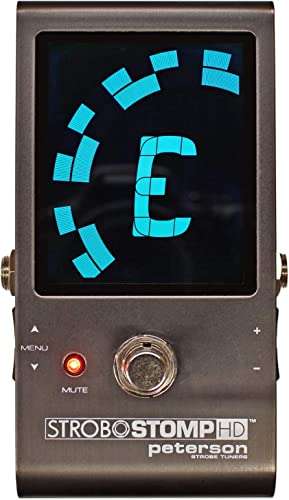 Peterson Tuners SS-HD StroboStomp Bundle HD Guitar & Bass Pedal w/ 12x Picks & Liquid Audio Polishing Cloth True Strobe 0.1 Cent Accuracy 3