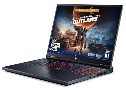acer Predator Helios Neo 16 Laptop (Intel i9-14900HX 24-Core, 64GB DDR5 5600MHz RAM, 2TB PCIe SSD, GeForce RTX 4060, 16.0" 165 Hz Wide UXGA (1920x1200), WiFi, Bluetooth, Win 11 Pro) with USB-C Dock 4