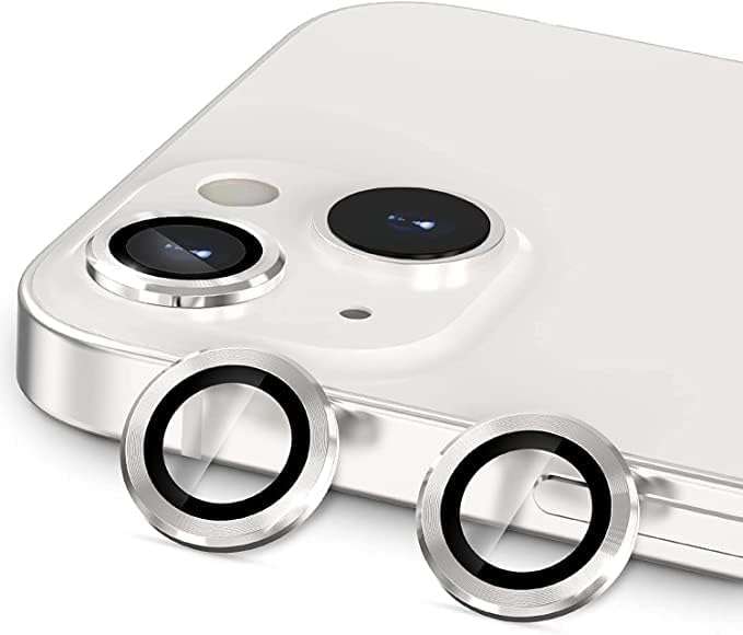 DD SON Back Camera Lens Protector Tempered Glass For iPhone 14/iPhone 14 Plus | Case Friendly with Edge to Edge Coverage and Easy Installation Kit, Pack of 1 (Silver) 3