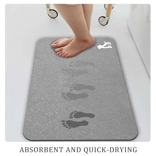 U-Shaped Toilet mat, Bathroom Rugs Set 3 Piece, Comfortable Soft and Absorbent Bathroom mat, U Shaped Bath Rug, Non-Slip Rubber Bath mat, Toilet Rug，Dry Fast for Bathroom Mat, Dark Blue 4