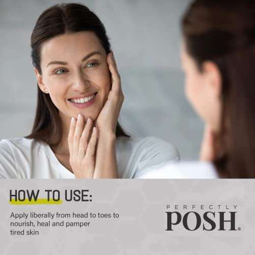 Perfectly Posh - Honey Honey Soothing Body Cream - Dry Skin Lotion with Dragon Fruit, Lime Fragrance - Premium Moisturizer - 162ml 6