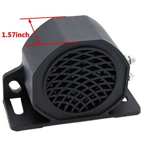 LIYYOO 2 Packs Car Waterproof Heavy Back-up Alarm with Super Loud Beeper Tone,102dB 12V-48V,Universal Industrial Replacement Heavy-Duty Back-up Alarm, for Truck Van Freight Car Lorry Heavy Vehicles 4