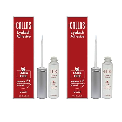 Eyelash Adhesive Clear (Latex Free) 2 sets 1