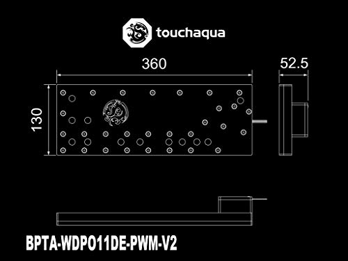 Bitspower Touchaqua Sedna O11D for LIAN LI O11 Dynamic Series, BPTA-WDPO11DE-PWM-V2 4